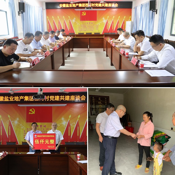 安徽鹽業(yè)地產(chǎn)集團(tuán)黨委赴西河村開(kāi)展結(jié)對(duì)共建幫扶慰問(wèn)活動(dòng)